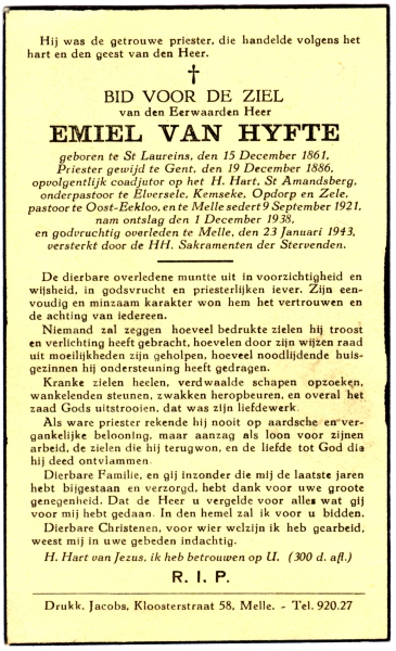 Priester Emiel Van Hyfte