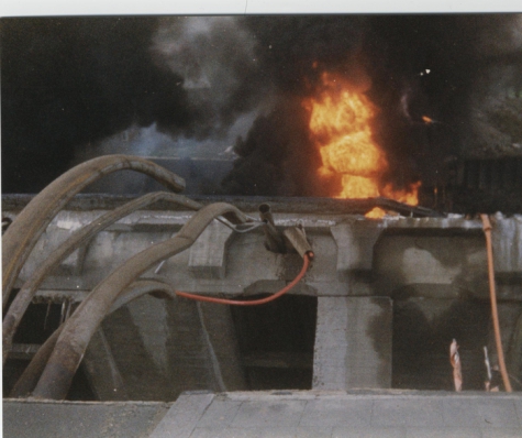 Detail ingestorte brug, Melle, 1992