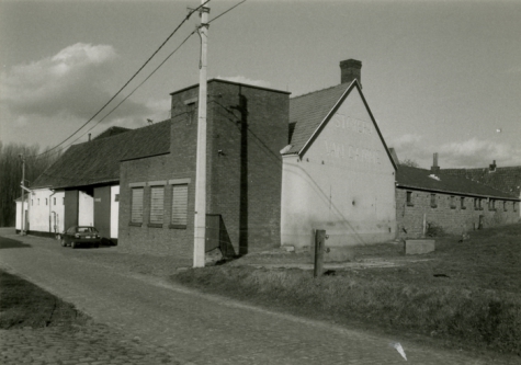 Stokerij Van Damme, zicht van de straatkant, Balegem, ca. 1980