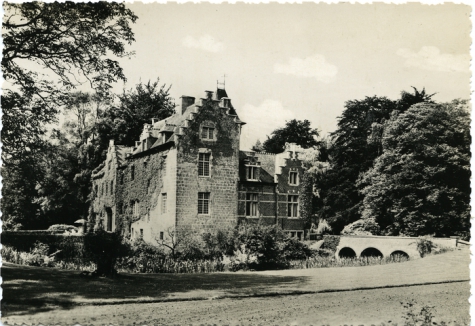 Prentkaart van kasteel Ter Zinkt, Munte, 1965