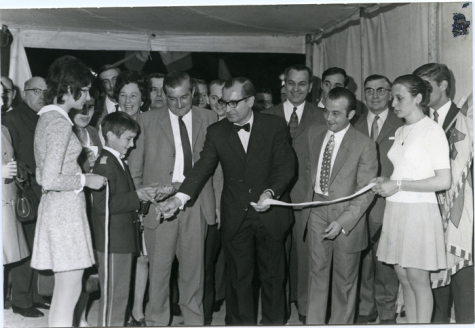 Handelsbeurs, plechtige opening van de handelsbeurs, 1970.