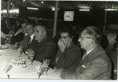 Handelsbeurs feestdis, 1970.