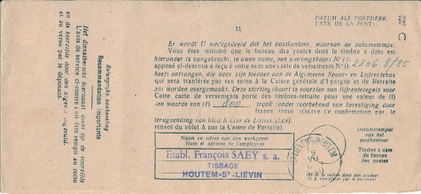 Stortingskaart, Sint-Lievens-Houtem, 1949