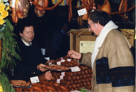 Themastand Waalse landbouw, vleeswaren, Sint-Lievens-Houtem, 1996