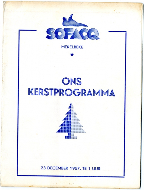 Kerstprogramma Sofacq, Merelbeke, 1957
