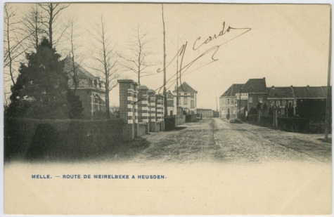 MELLE. - ROUTE DE MEIRELBEKE A HEUSDEN