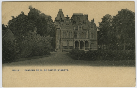 MELLE. - CHATEAU DE M. DE POTTER D&#039; INDOYE.