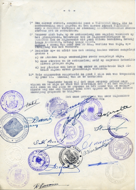 Dossier inzake de E40, Vlierzele, 1943-1962