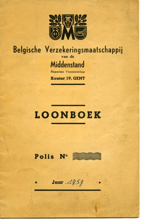 Loonboekje, Bottelare, 1959-1960