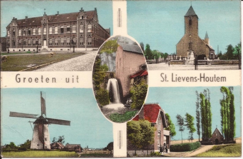 Prentkaart Groeten uit Sint-Lievens-Houtem