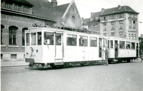 Tram van de lijn Gent-Geraardsbergen, Gent, 1946.