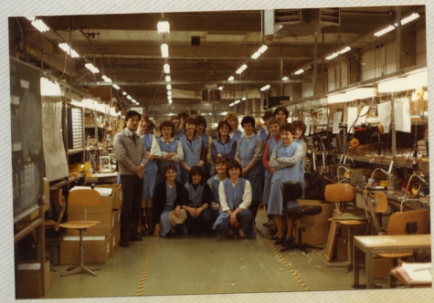 Met de collega's op de foto, Mere, 1980-1990