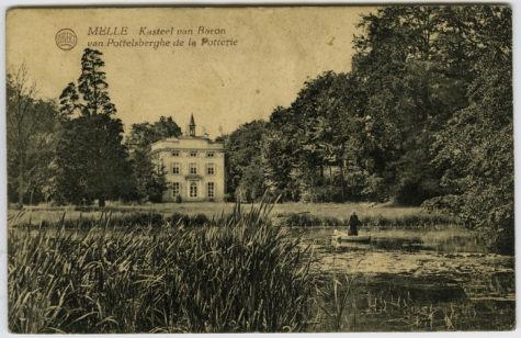 Kasteel van Baron van Pottelsberghe de la Potterie te Melle in 1906