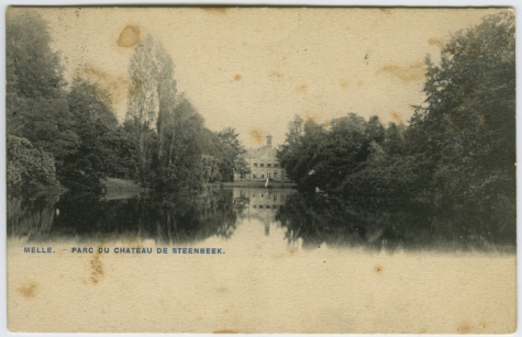 Kasteel Steenbeek te Melle in 1909