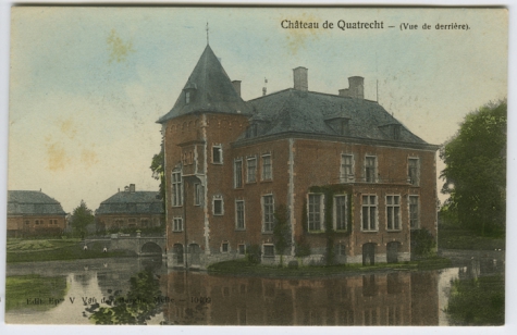 Kasteel De Bueren te Melle, achteraanzicht