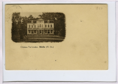 Kasteel Ter Linden te Melle in 1927