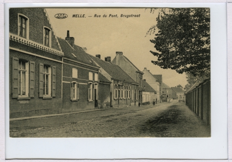 Brugstraat, Melle, 1915