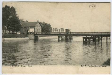 Brug over de Schelde, Melle, 1913