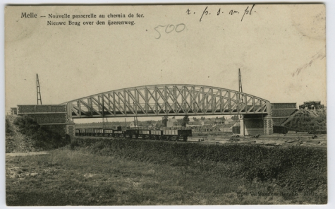 Brug aan Melle Vogelhoek vóór het bombardement tijdens WO II