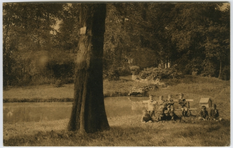 Grote vijver en waterval
College Melle