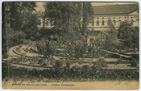 Botanische tuin van het college te Melle in 1906
