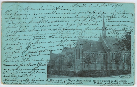 Pensionaat, Zusters St Franciscus, Melle, 1901
