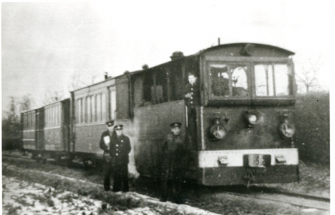 Tram van de lijn Wetteren-Zottegem, Oordegem, 1e helft 20e eeuw.