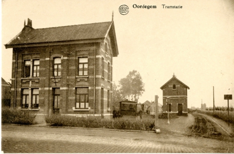 Tramstatie, Oordegem, ca.1921