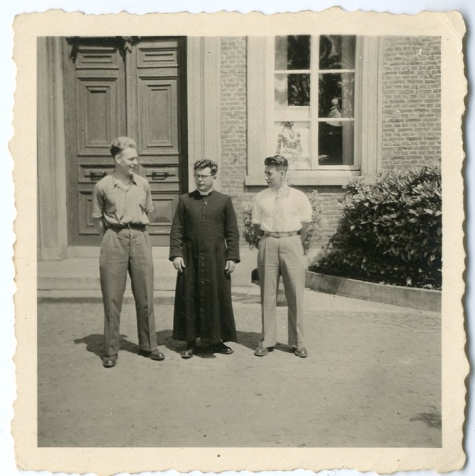 Chiro Melle, Daniël Maes, pater Bavo, Antoine Mortier, omstreeks 1943- 1947