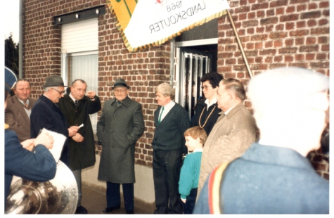 Koning en prins kaartmaatschappij Aelmoesenijevrienden, Landskouter, 1987