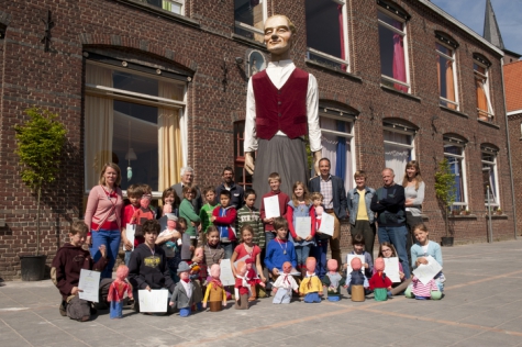 Klasfoto derde leerjaar Landelijke Steinerschool, Munte, 2014