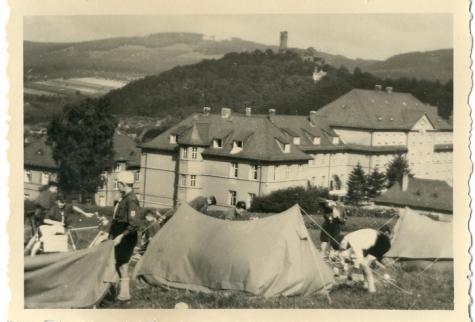 Chiro Melle zet kamp op in Duitsland, 1955