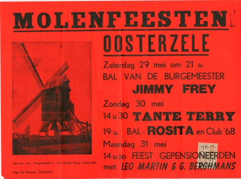 Affiche editie Molenfeesten, Oosterzele, 1976(?)