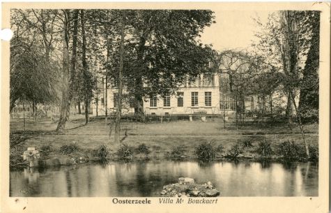 Postkaart van de villa van dhr. Bouckaert, Oosterzele