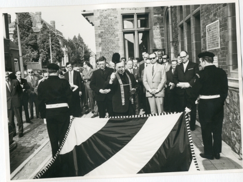 Wijding nieuwe gemeentevlag, Oosterzele, 1969