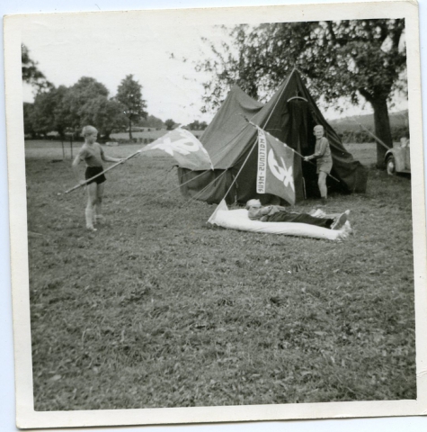 Platte rust op kamp, Louveigné, 1968