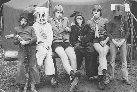Konijnenspel chiro Melle op kamp, Brisy, 1978