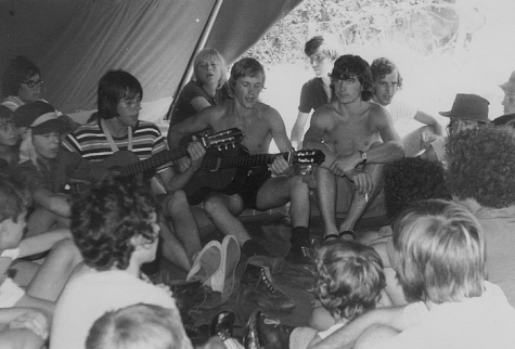 Bezoekdag op kamp chiro Melle, Manderfeld, 1973