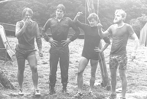 Chiroleiding kerels op kamp, Tenneville, 1979