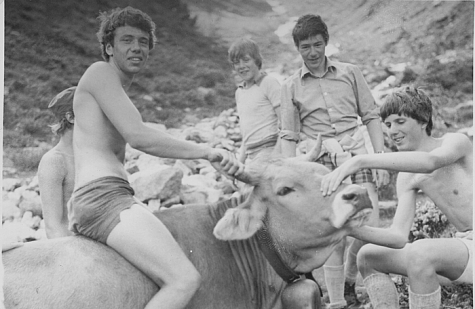 Rodeo op reis in Tirol, Oostenrijk, 1977
