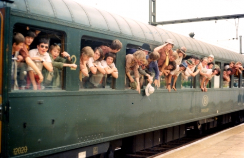 Vertrek met de trein naar Tirol,1977