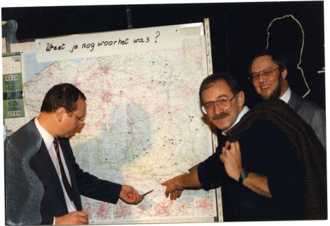 Oud leiders, feest 50 jaar chiro, Melle, 1989.