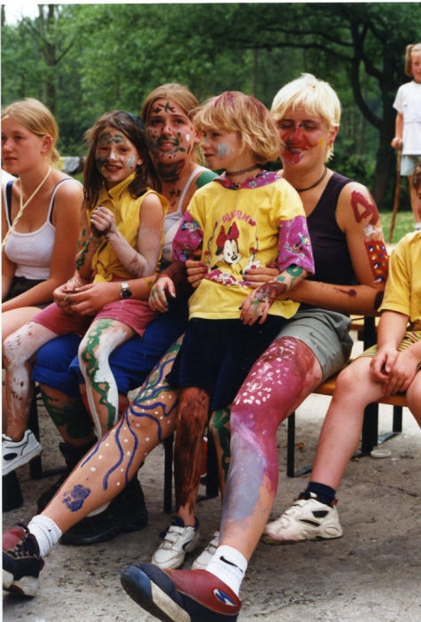 Body painting, Berlare, 2000.