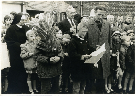 25 jaar burgemeester Jean Van de Velde, huldebrief, Landskouter, 1964
