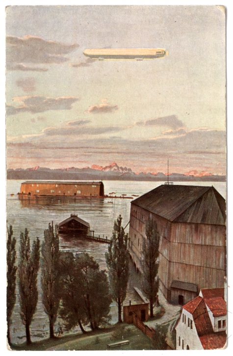 Drijvende Zeppelinloods, 1913