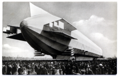 Het landen van zeppelin LZ3 nabij Konstanz, 1909