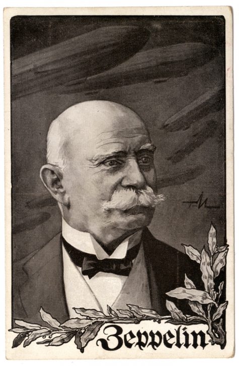 Graaf von Zeppelin uitvinder van het rigide luchtschip