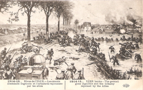 Duitsers verdreven bij Slag om de IJzer 1914