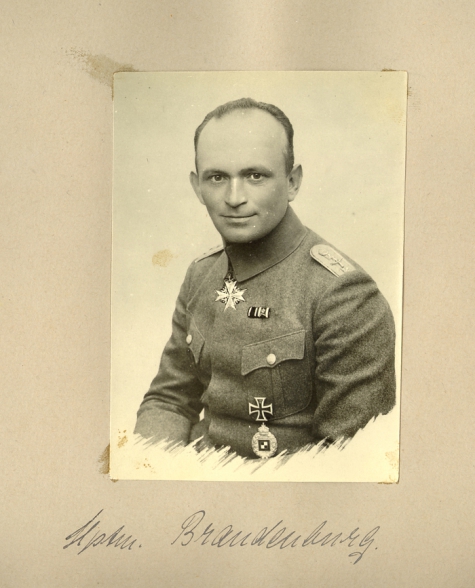 Hoofdman Ernst Brandenburg, 1917