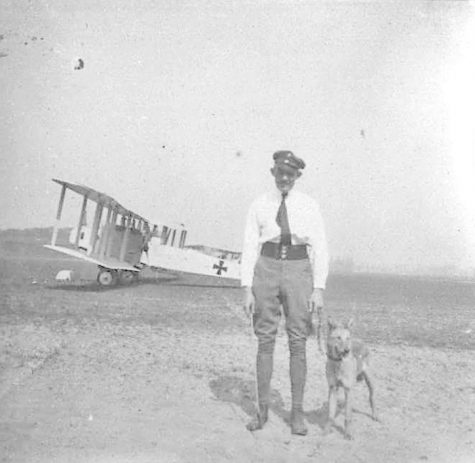 Luitenant Radke, piloot voor een Gotha, Sint-Denijs-Westrem, 1917